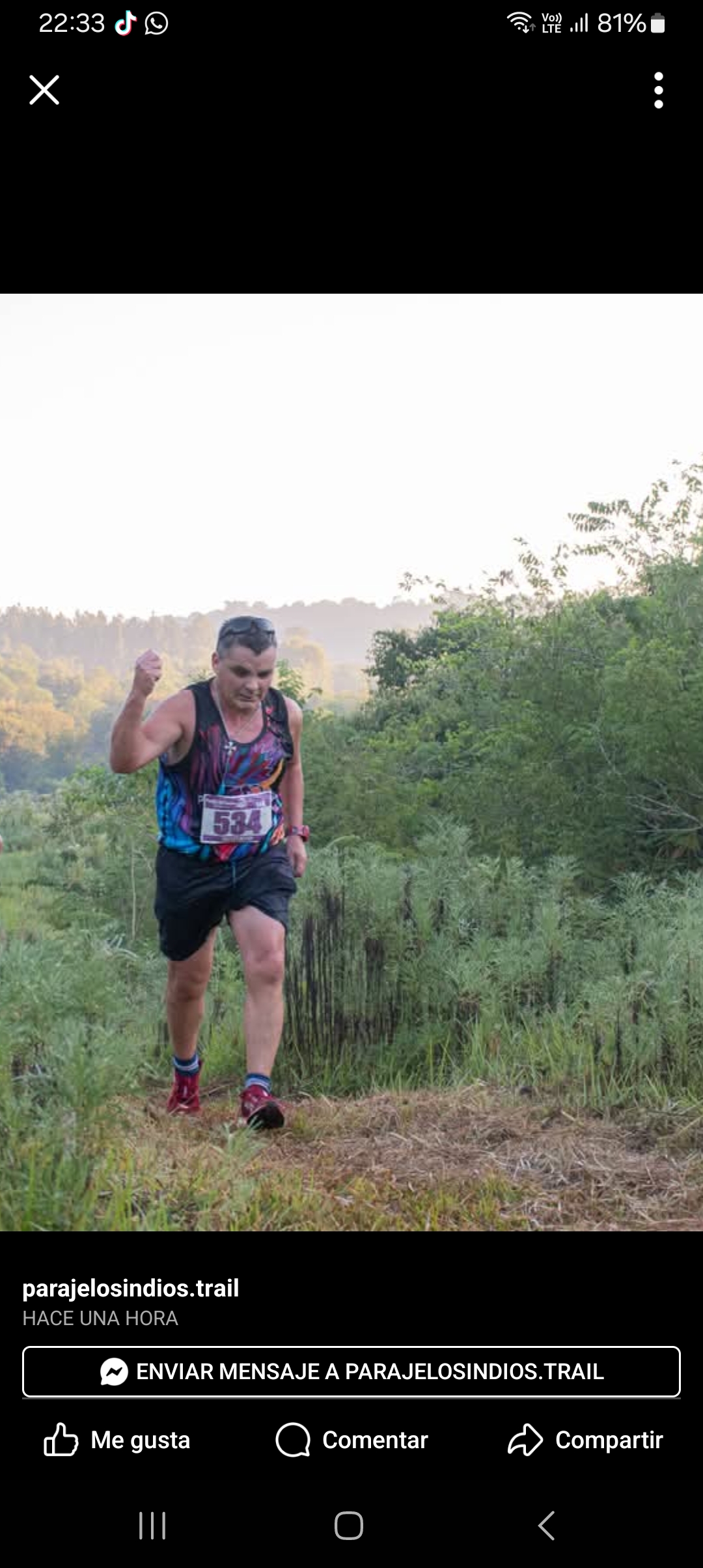 imagen participante carrera